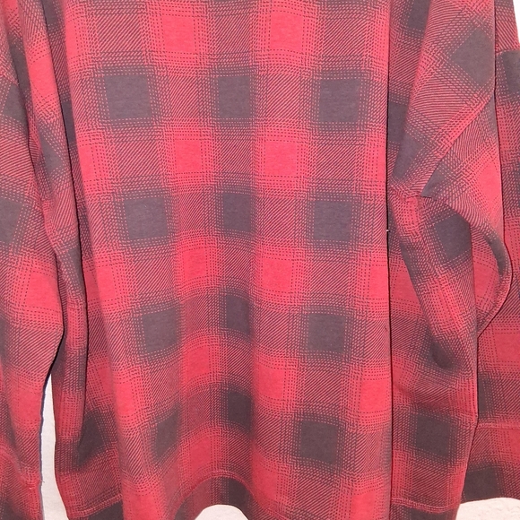 J Jill Fit NWT Cotton Blend Plaid Popover Tunic Top 2X - Picture 4 of 7